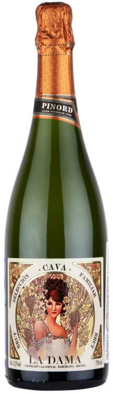 VinoCape Вино игристое Cava La Dama Extra Brut